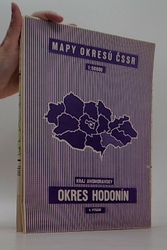 Mapy okresů ČSSR - Jihomoravský kraj, okres Hodonín 1:50 000