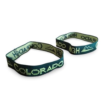 Popruhy -gumičky na karimatku High Colorado set 2ks - žlutá/zelená