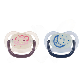 Canpol babies Dudlík silikonový anatomický NIGHT DREAMS 18m+ 1ks