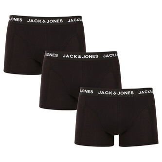 3PACK pánské boxerky Jack and Jones černé (12171944) S
