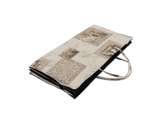 Plážové lehátko YATE - Známky - béžová (Bavlna)