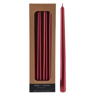Stolní svíčky červené 30cm 4ks