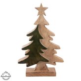 Dekorace strom dřevo/enamel MANGO v. 47 cm