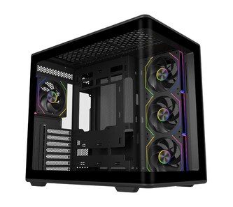 Cooler Master case Elite 600, ATX, Průhledná bočnice, 4x 120mm Fan, Černá