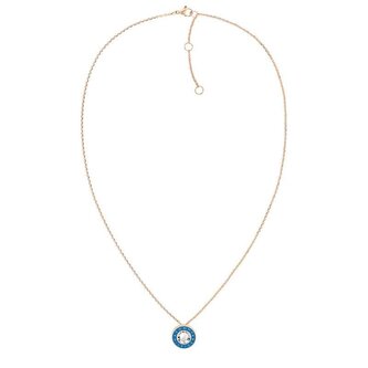 Elegantní bronzový náhrdelník s krystalem Layered 2780802 Tommy Hilfiger