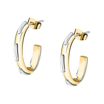 Kruhové bicolor náušnice z oceli Concept TJAYY09 Trussardi