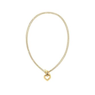 Půvabný dvojitý náhrdelník se srdcovým přívěskem Toggle Heart 2780968 Tommy Hilfiger