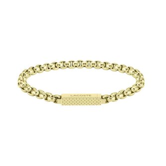 Stylový pozlacený náramek pro muže L`Essentiel 2040124 Lacoste / Délka: 19 cm