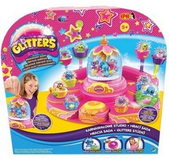 Glitters třpytivá sněžítka sada kolotoč