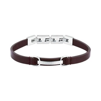 Pánský náramek z hnědé kůže T-Leather TJAXZ07 Trussardi