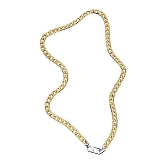 Nadčasový pozlacený bicolor náhrdelník DX1438931 Diesel