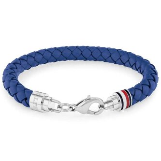 Elegantní pánský náramek z modré kůže Tyson 2790548 Tommy Hilfiger