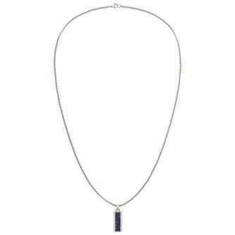 Originální ocelový náhrdelník se sodalitem 2790542 Tommy Hilfiger