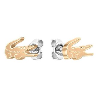 Stylové pozlacené náušnice Crocodile 2040052 Lacoste