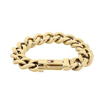 Výrazný pozlacený náramek z oceli Wild 2790638 Tommy Hilfiger