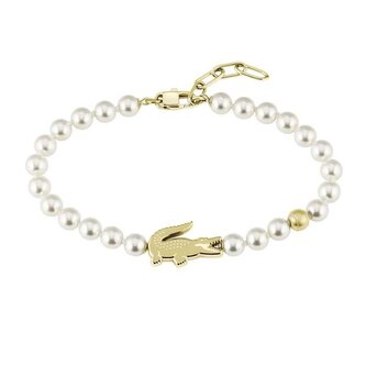 Půvabný perlový náramek pro ženy Matchpoint 204043 Lacoste / Délka: 19 cm