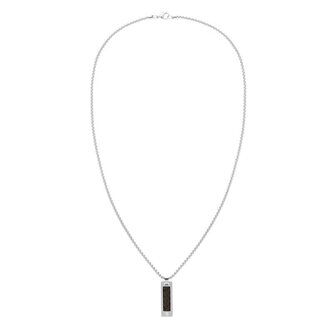 Originální ocelový náhrdelník s koženým detailem 2790492 Tommy Hilfiger