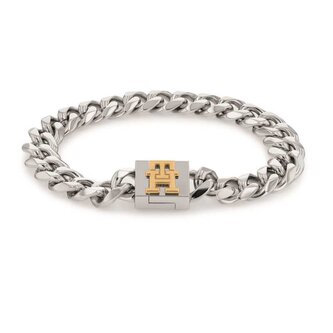 Nadčasový bicolor náramek z oceli Monogram 2790463 Tommy Hilfiger