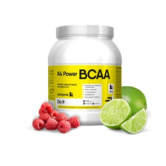 K4 Power BCAA 400 g/36 dávok, malina-limetka