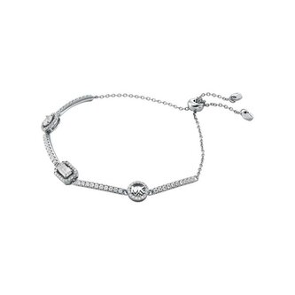 Něžný stříbrný náramek se zirkony Brilliance Kors MKC1715CZ040 Michael Kors