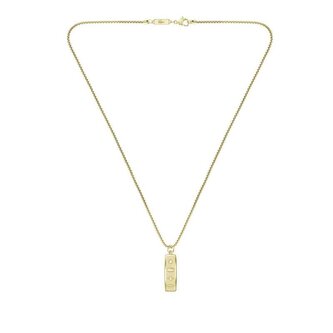 Stylový pozlacený náhrdelník pro muže District 2040537 Lacoste