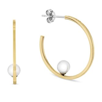 Pozlacené kruhy s perlou Semi-Precious Beads 2780964 Tommy Hilfiger