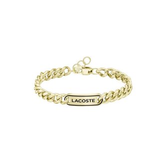 Slušivý pozlacený náramek pro muže District 2040225 Lacoste