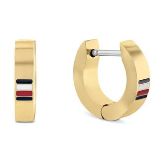 Pozlacené kruhové náušnice Men`s Earrings 2790586 Tommy Hilfiger