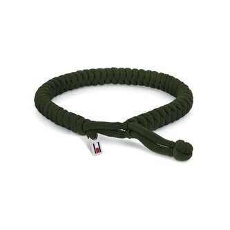 Khaki nylonový proplétaný náramek Axel 2790594 Tommy Hilfiger
