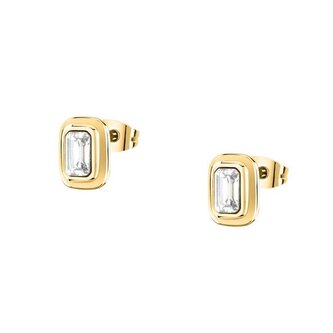 Pozlacené náušnice s kubickým zirkonem T-Design TJAXA28 Trussardi