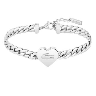 Romantický ocelový náramek Love My Croc 2040463 Lacoste