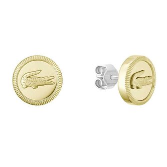 Pozlacené náušnice s krokodýlem Memento 2040422 Lacoste