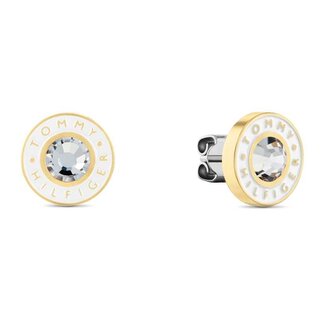 Elegantní pozlacené náušnice s krystalem Layered 2780809 Tommy Hilfiger