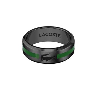Originální černý prsten Stencil 2040084 Lacoste / Obvod: 66 mm - 66 mm