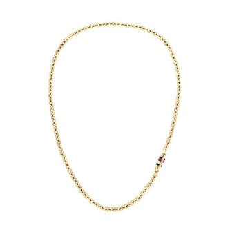 Nepřehlédnutelný pozlacený náhrdelník Bruce Chain 2790651 Tommy Hilfiger