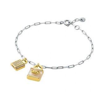 Stylový bicolor náramek se zirkony a perletí Premium MKC1742TL931 Michael Kors