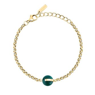 Pozlacený dámský náramek s achátem T-Round TJAYF08 Trussardi