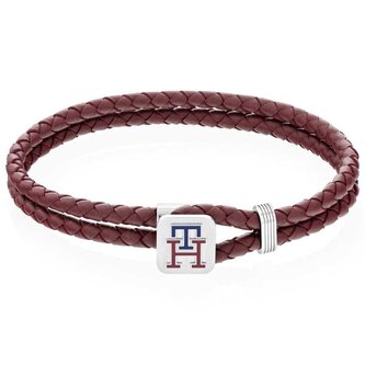 Slušivý kožený náramek Monogram 2790533 Tommy Hilfiger