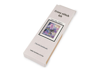 Sada na vyšívání s předtištěným motivem - 1 ks - 3 viz foto květy