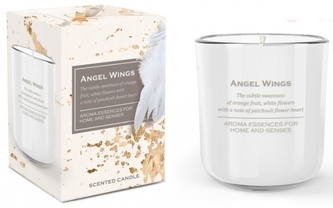Svíčka ve skle 150 g Angel Wings v krabičce