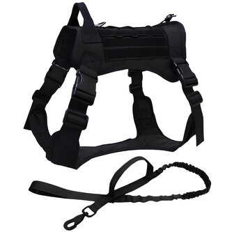 Taktický postroj s vodítkem Premium M Green