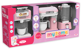 Set kuchyňských spotřebičů - kávovar, š lehač, odšťavňovač