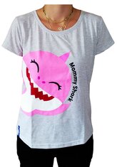 Dámské tričko BABY SHARK krátký rukáv šedé, velikost: m