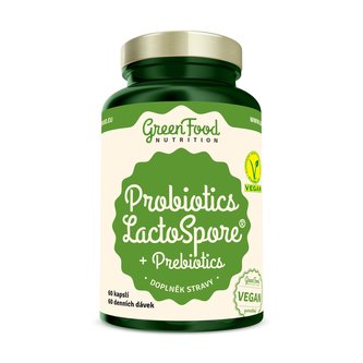 GreenFood nutrition - Probiotics Lactospore 60 vegan kapslí