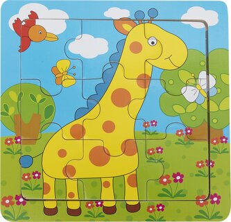 BABU - Edukativní puzzle- Žirafa