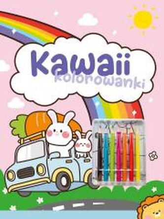 Kawaii kolorowanki różowa
