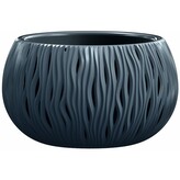 Květináč SANDY BOWL, vklad - antracit 14,4 cm, doprodej