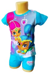 Dívčí letní set TŘPYTKA A SVĚTLA s šortkami, modrá, velikost: 98