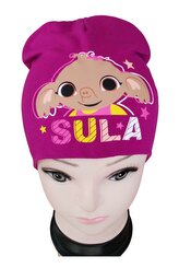 Čepice ZAJÍČEK BING - SULA bavlna jaro podzim dívčí růžová tmavá, velikosti: 52