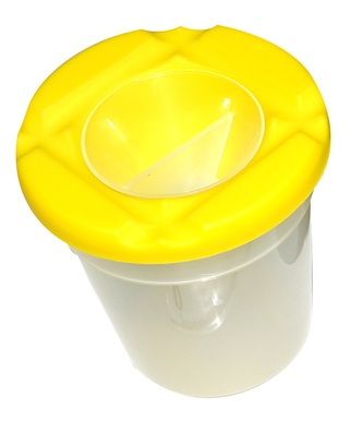Kelímek na vodu výtvarný, žlutá